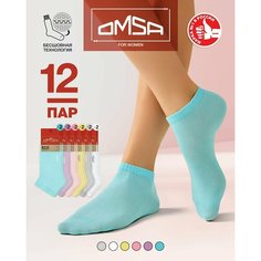 Носки Omsa, комплект, 12 пар, размер 25, мультиколор