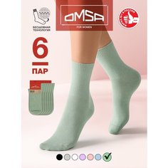 Носки Omsa, комплект, 6 пар, размер 35-38, menta