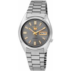 Наручные часы SEIKO SEIKO 5, серебряный, серый