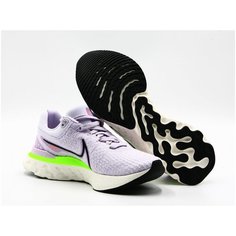 Кроссовки NIKE React Infinity Run Flyknit 3, полнота D, размер 10.5US, фиолетовый, белый