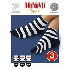 Носки MiNiMi, комплект, 3 пары, размер 35-38 (23-25), blu scuro