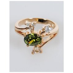 Кольцо Lotus Jewelry, перидот, размер 17, желтый