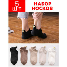 Носки , комплект, 80 den, 5 пар, размер 35-41, Black / Multi Gufo Bianco