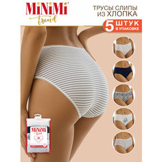 Трусы MiNiMi, комплект из 5 шт., размер 50 (XL), мультиколор