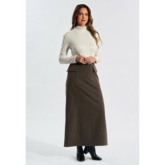 Юбка DIMMA fashion studio Лаура, размер 48, коричневый