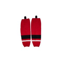 Гамаши хоккейные MAD GUY Базовая коллекция, размер JR (64-65 см), красный/черный/белый