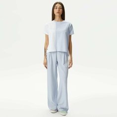 Брюки LACOSTE, размер T42, голубой