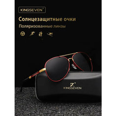Солнцезащитные очки KINGSEVEN, черный/красный