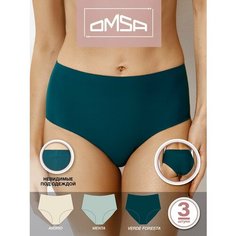 Трусы Omsa, размер 46 (M), белый, зеленый