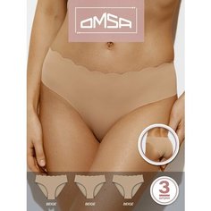 Трусы Omsa, размер 50 (XL), Бежевый(Beige)