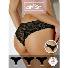 Трусы Omsa, размер 50 (XL), черный (nero)