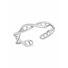 Кольцо-кулон OTOKODESIGN, безразмерное, ширина 4 мм, серебристый