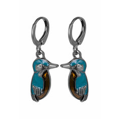 Серьги OTOKODESIGN, эмаль, бирюзовый
