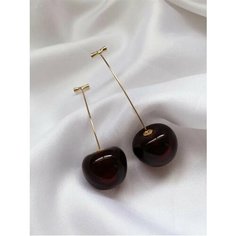 Серьги, размер 55 мм, бордовый Top Mod