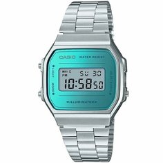 Наручные часы CASIO, голубой, серебряный, синий
