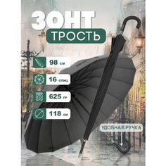 Зонт-трость River-Amico, черный