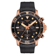 Наручные часы TISSOT, черный/золотистый