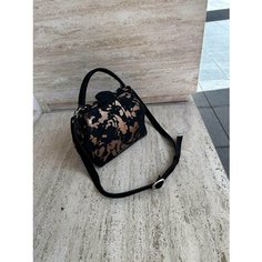 Сумка саквояж Shapely, фактура бархатистая, золотистый