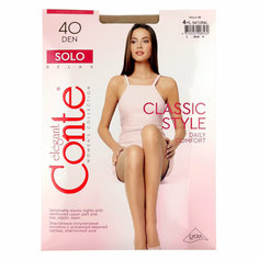 Колготки Conte elegant Solo, 40 den, размер 4, бежевый