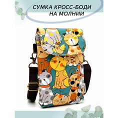 Сумка кросс-боди , фактура зернистая, матовая, Желтый Сomodo
