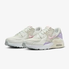 Кроссовки NIKE, размер 7, белый/бежевый