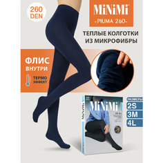 Колготки MiNiMi Silhouette, 260 den, профилактический класс компресии, размер 2, blu scuro