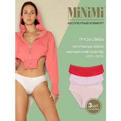 Трусы MiNiMi, комплект из 3 шт., размер 42/XS, мультиколор