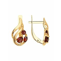 Серьги The Jeweller, красное золото, 375 проба, гранат, , красный