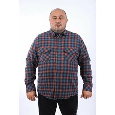 Рубашка MOCGRANDE, размер 8XL, синий