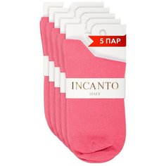 Носки Incanto, комплект, 5 пар, размер 36-38(2), розовый