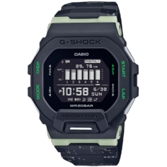 Наручные часы CASIO G-Shock, черный, зеленый