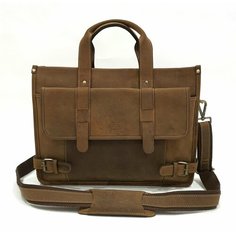 Портфель Black Buffalo Bags, фактура матовая, светло-коричневый