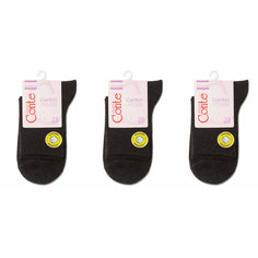 Носки Conte elegant, комплект, 3 пары, 3 уп., размер 23, Шоколадный
