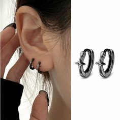 Серьги конго, черный Нет бренда