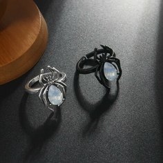 Кольцо Ramona, безразмерное, черный