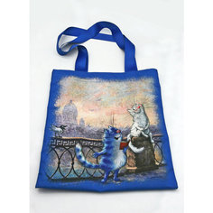 Сумка шоппер Медный Всадник, фактура гладкая, сиреневый/коричневый