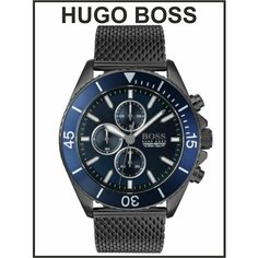 Наручные часы BOSS, синий, черный