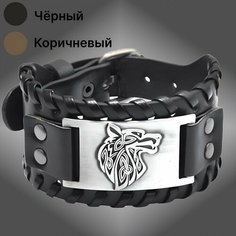 Браслет, металл, черный Нет бренда