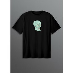 Футболка, размер ONESIZE(XS-XXL), черный Cherry Pie