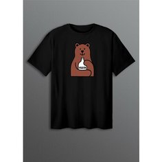 Футболка, размер ONESIZE(XS-XXL), черный Cherry Pie