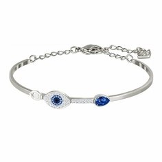 Браслет SWAROVSKI, кристаллы Swarovski, серебристый
