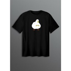 Футболка, размер ONESIZE(XS-XXL), черный Cherry Pie