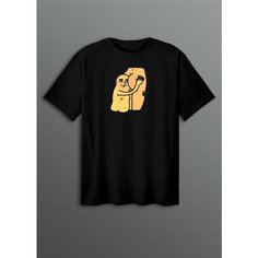 Футболка, размер ONESIZE(XS-XXL), черный Cherry Pie