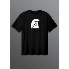 Футболка, размер ONESIZE(XS-XXL), черный Cherry Pie