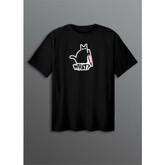 Футболка, размер ONESIZE(XS-XXL), черный Cherry Pie