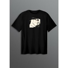 Футболка, размер ONESIZE(XS-XXL), черный Cherry Pie