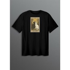 Футболка, размер ONESIZE(XS-XXL), черный Cherry Pie
