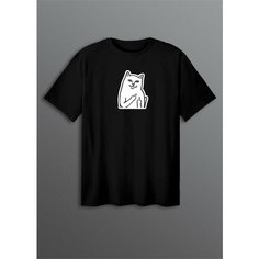 Футболка, размер ONESIZE(XS-XXL), черный Cherry Pie