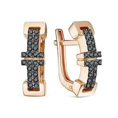 Серьги Яхонт, красное золото, 585 проба, фианит, , бесцветный