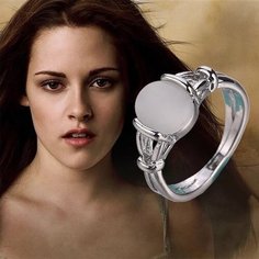 Кольцо, размер 16, серебристый Twilight Saga